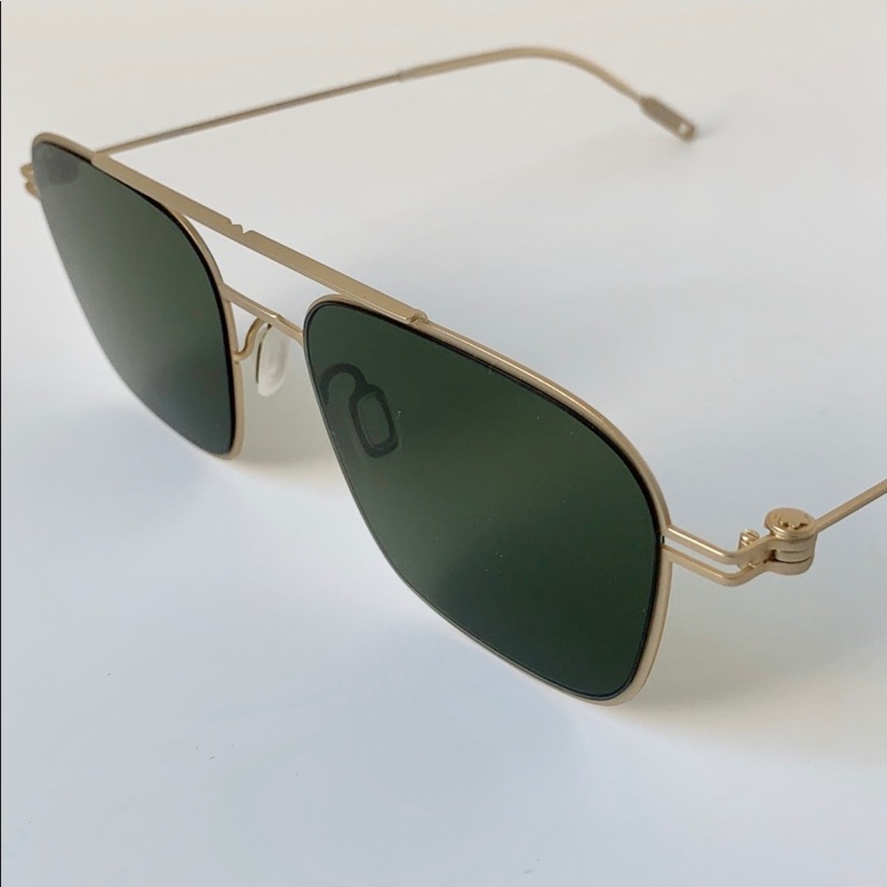 Montblanc Sunglasses MB0050S 008 Gold/Green - Picture 5 of 8